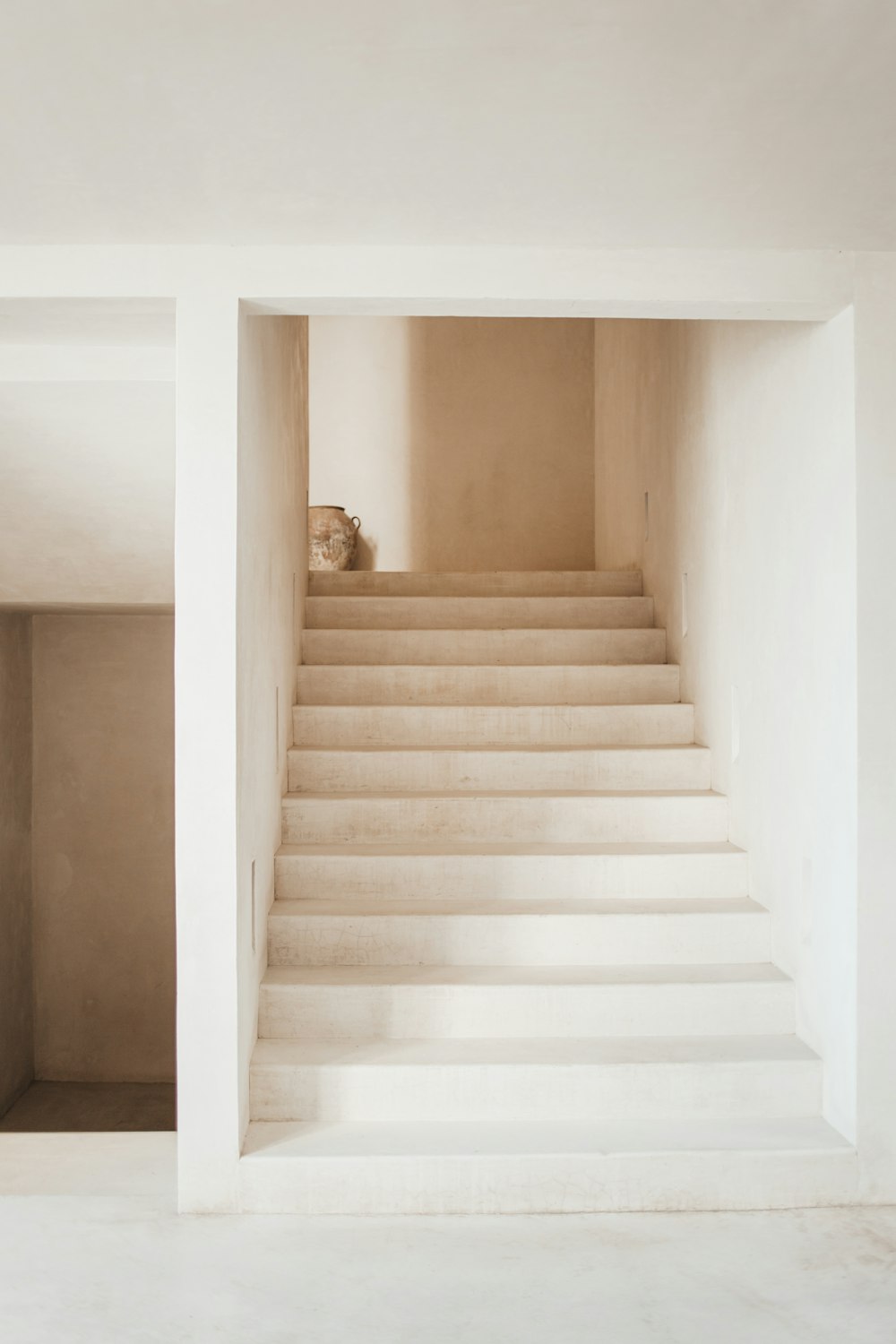 Minimalist concrete staircase