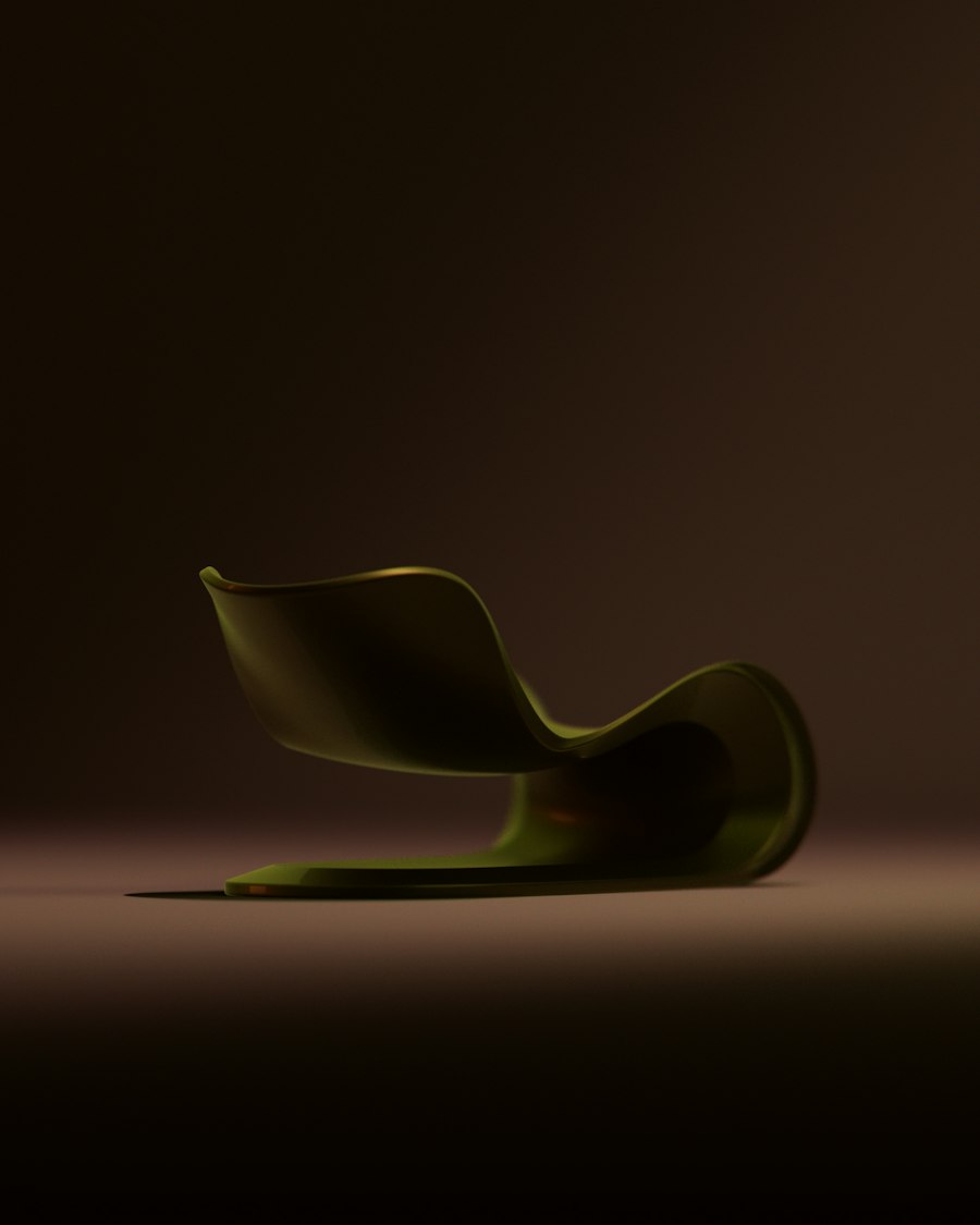 Arc Lounge Chair, side view